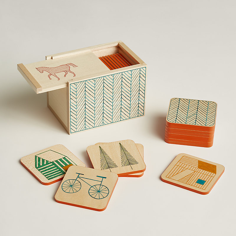 Les Cabanes memory game | Hermès Netherlands